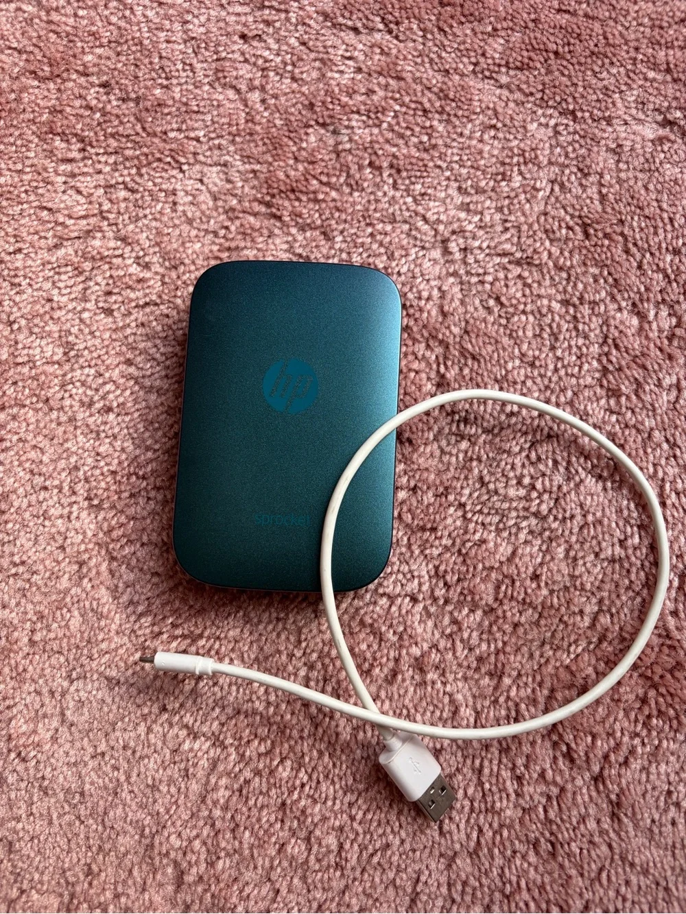 HP Sprocket mini blue printer